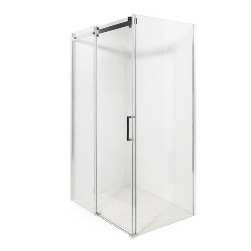 Душова кабіна VIVIA RIMMA 8000D-70 L 120x70x190см без піддону хром прозоре скло