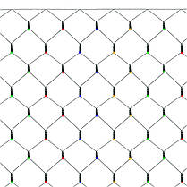 Гірлянда сітка Springos 2 x 2.6 м 160 LED CL4014 Mix, фото 4