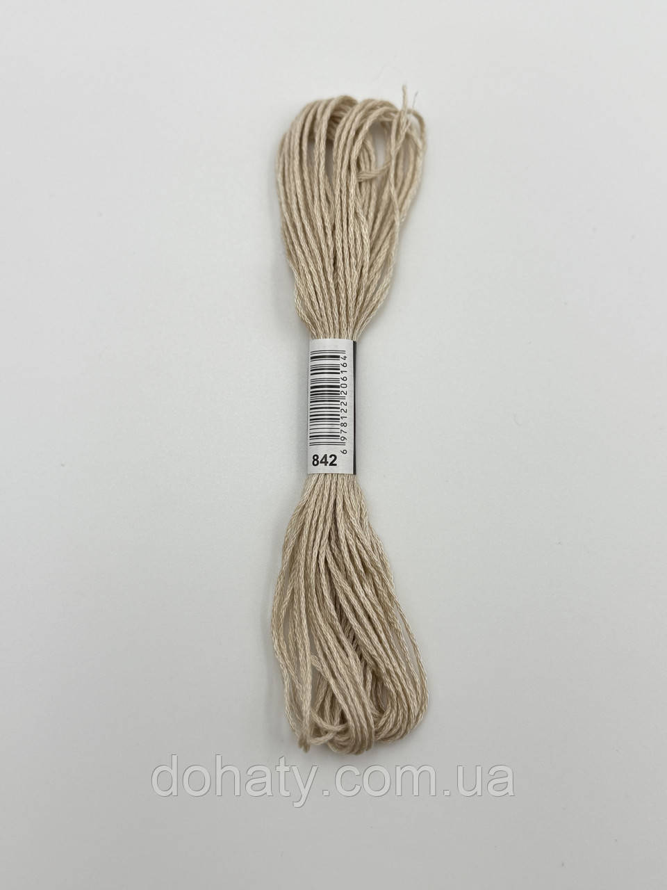 Нитки муліне 842 Дуже світло-бежево-коричневий - пастельний для вишивання, фото 1
