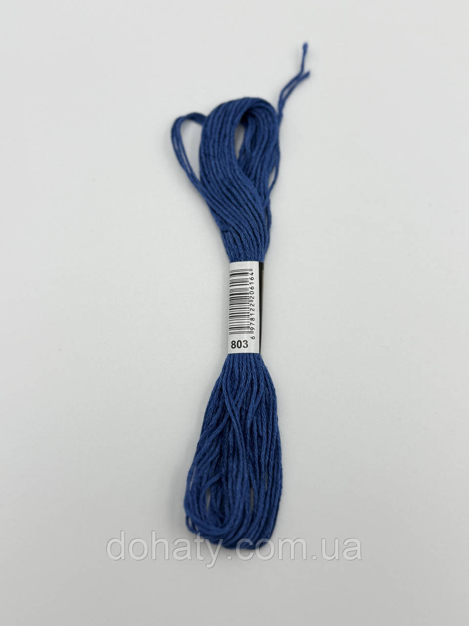 Нитки муліне 803 Насичений блакитний - глибокий холодний для вишивання, фото 1