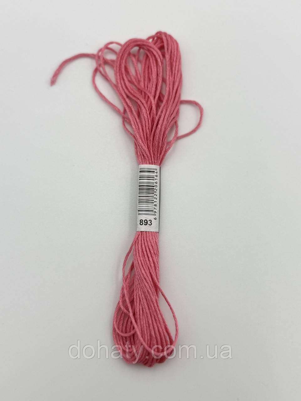 Нитки муліне 893 Середній рожевий - класичний для вишивання, фото 1