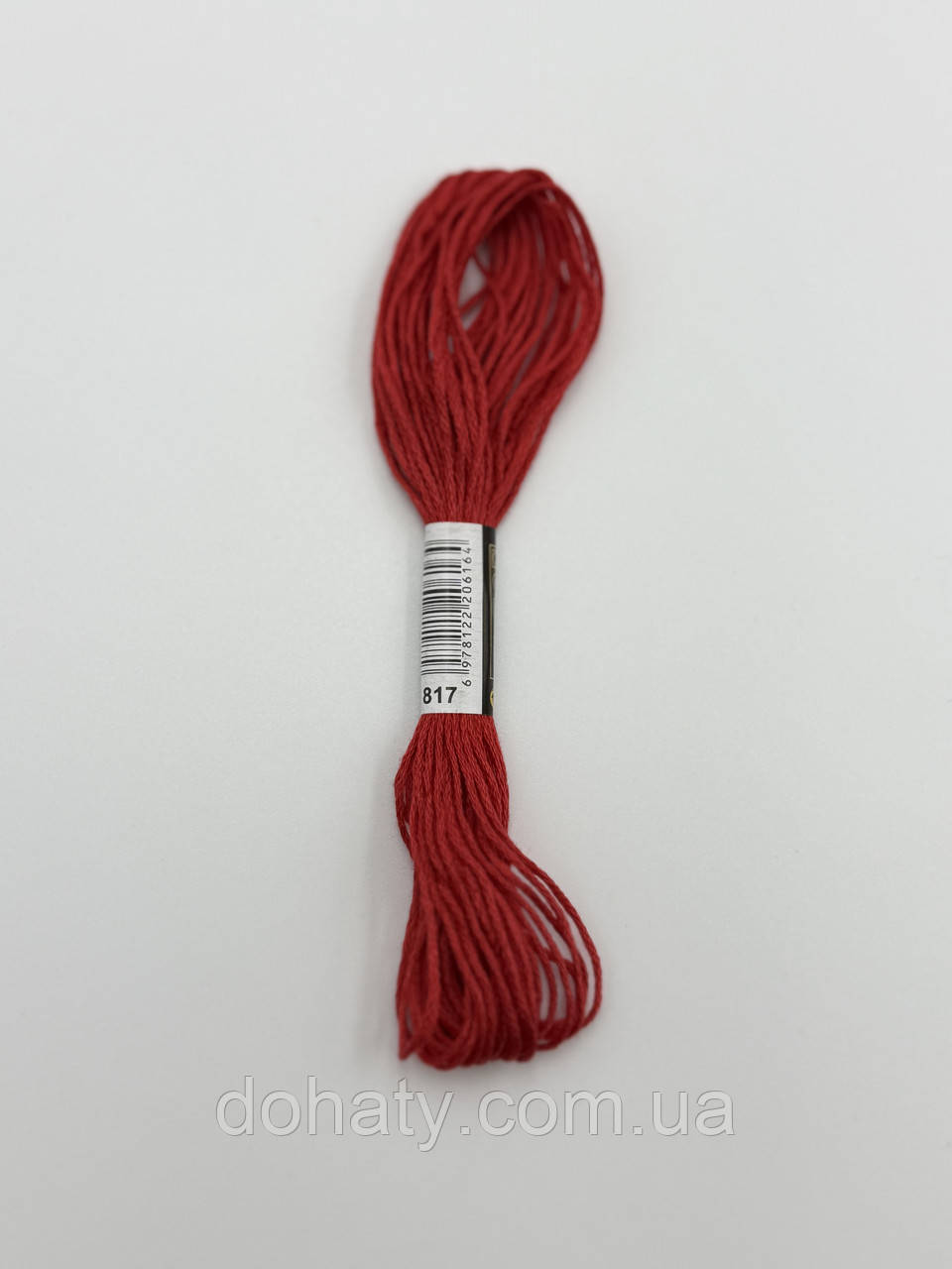 Нитки муліне 817 Коралово-червоний - теплий насичений для вишивання, фото 1