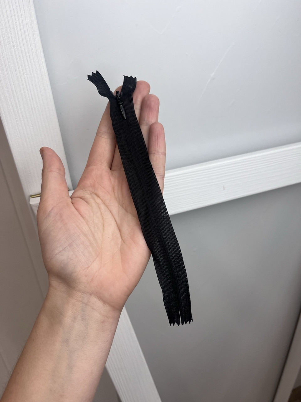 Блискавка потайна, 18 см, чорний, фото 1