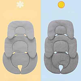 Матрацик в коляску для немовляти Сірий, фото 3