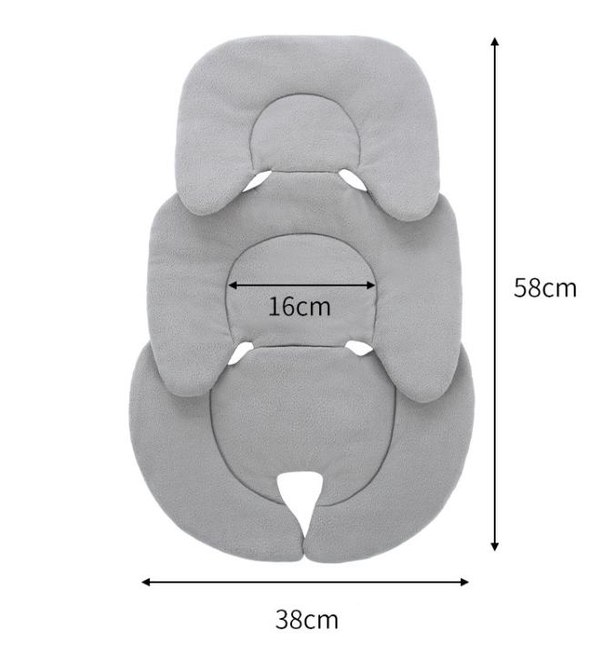 Матрацик в коляску для немовляти Сірий, фото 1
