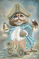 Схема для вишивки бісером,, Кіт майже Наполеон,,