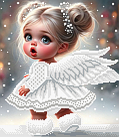 Схема для вишивки бісером,, Янголятко Сніжинка,,