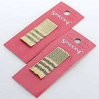 Невидимки Sinuoni золото 6 см 10 шт/набір