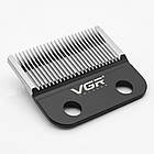 Змінне лезо для машинок 46 мм, нержавіюча сталь, VGR V-015/035C / Ножовий блок машинок для стрижки / Лезо для машинок VGR, фото 4