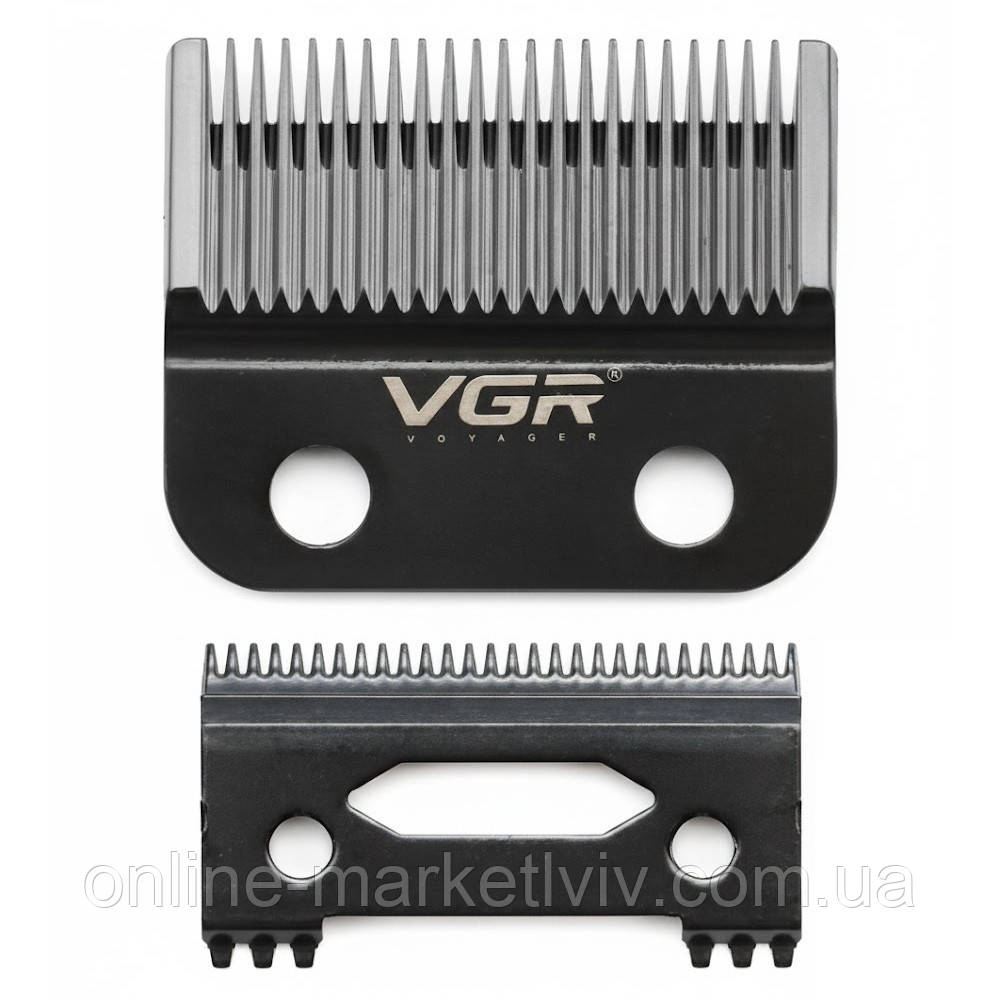 Змінне лезо для машинок 46 мм, нержавіюча сталь, VGR V-015/035C / Ножовий блок машинок для стрижки / Лезо для машинок VGR, фото 1