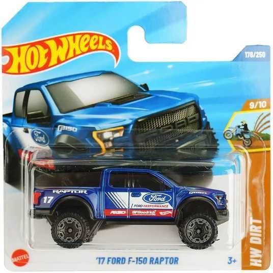 Машинка Хот Вілс 1:64 `17 Ford F-150 Raptor колекція HW Dirt Hot Wheels Mattel JBB05