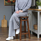 Стілець ПАБ Табурет Комфорт Високий Барний Дерев'яний з дерева Вільха Для Барної стійки, Кав'ярні або на Балкон75 см, фото 4