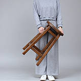 Стілець ПАБ Табурет Комфорт Високий Барний Дерев'яний з дерева Вільха Для Барної стійки, Кав'ярні або на Балкон75 см, фото 5