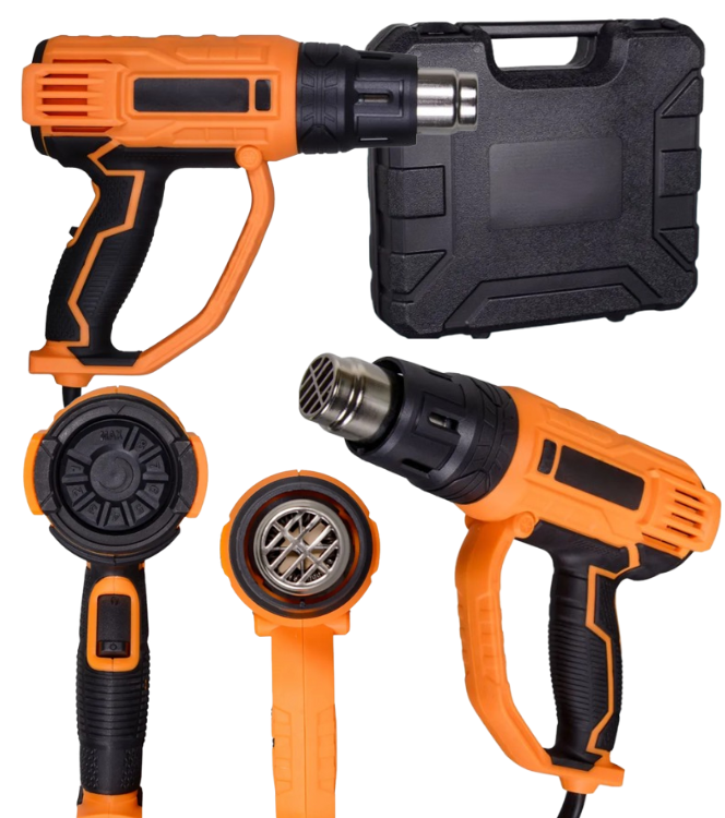 Технічний (будівельний) фен 2 режима MaxTool 2000 Вт / 60/600°C, фото 1