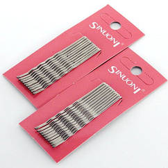 Невидимки Sinuoni срібло 6 см 10 шт/наборів