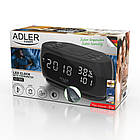 Годинник Adler AD 1186 black — настільний , стильний дизайн, точний хід, фото 9