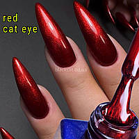 Кішка червона гель лак котяче око червоне для нігтів Fruit Cat Eyes Global Fashion 8мл Cherry