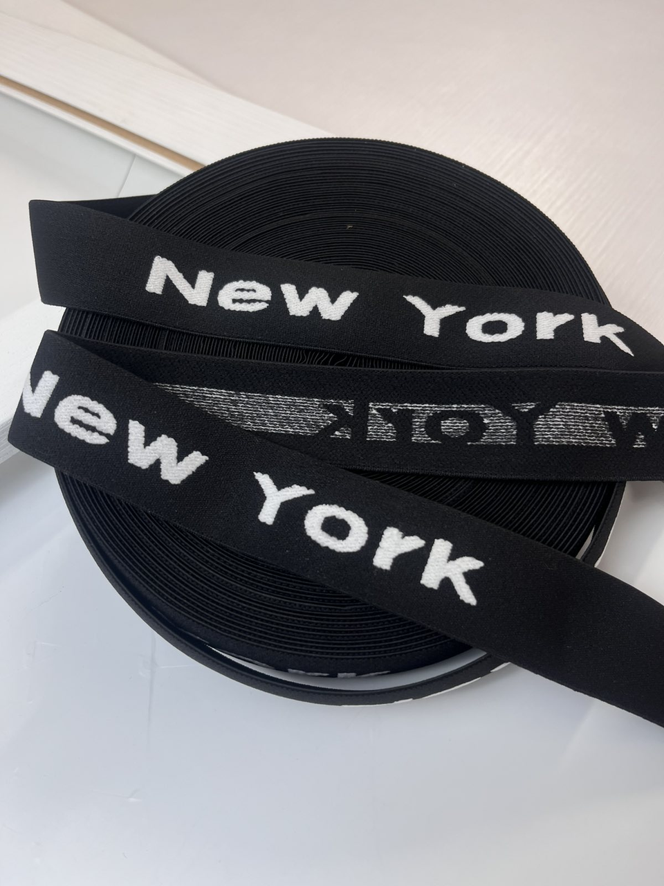 Резинка широка, New York чорна, 35 мм, фото 1