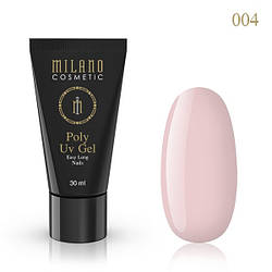 Кольоровий Полігель для нарощування MILANO PolyGel Color 04, 30 мл