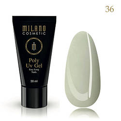 Кольоровий Полігель для нарощування MILANO PolyGel Color 36, 30 мл