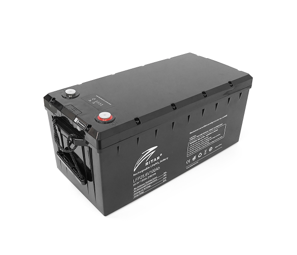 Акумуляторна батарея Ritar LiFePO4 25,6V 100Ah з Bluetooth, CAN/RS485, 2560Wh BMS100A@8S ( 522 х 240 х 219 (224)