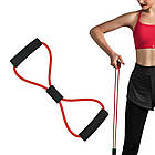 Фітнес набір 7 в 1 (ролик преса, брусся для віджимань, еспандер, скакалка) / Набір для тренувань вдома / Спортивний набір для дому, фото 4