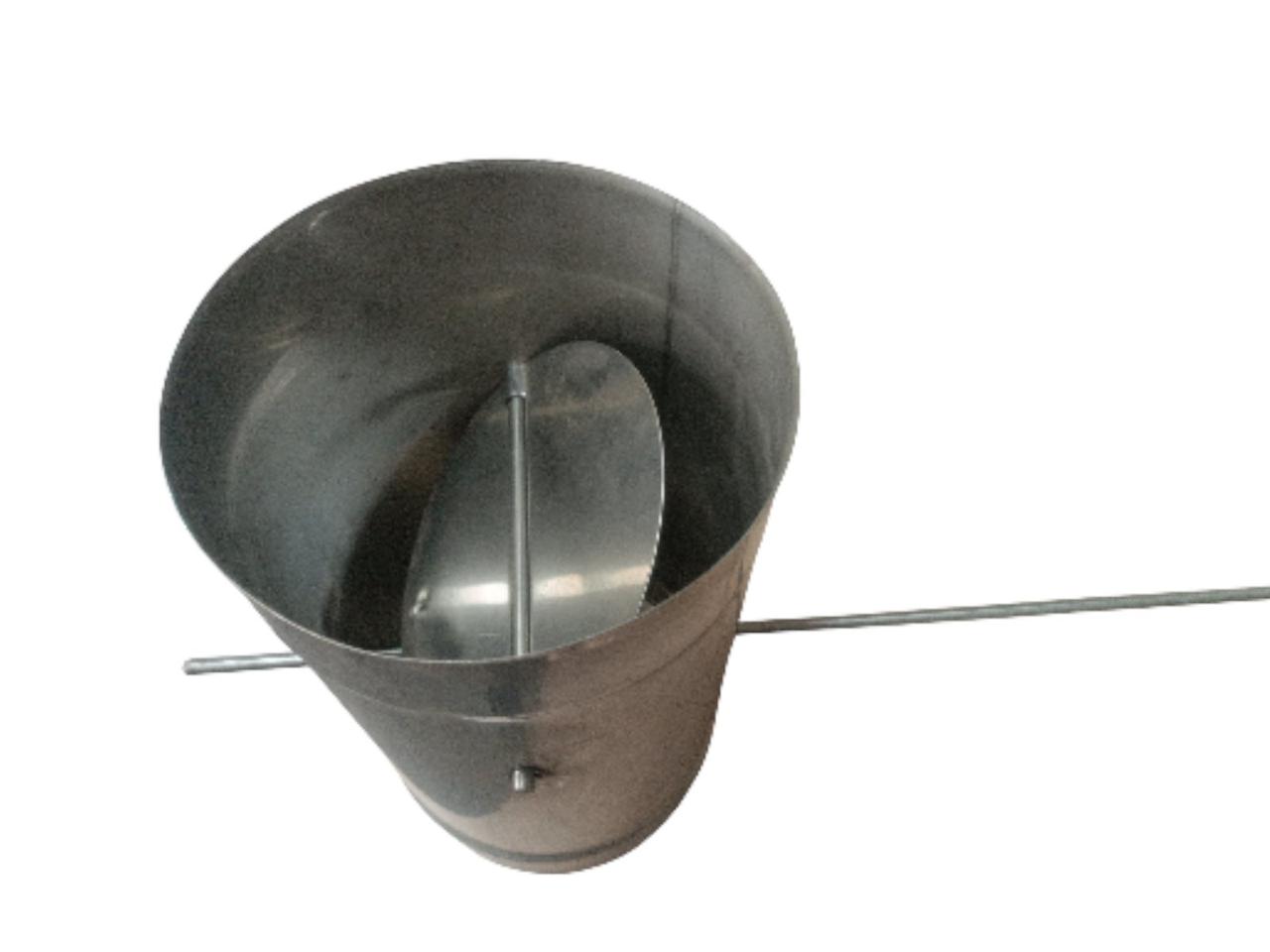 Кагла (шибер, заслінка) для димоходу діаметр 150мм 0,5мм з нержавіючої сталі AISI 304, фото 1