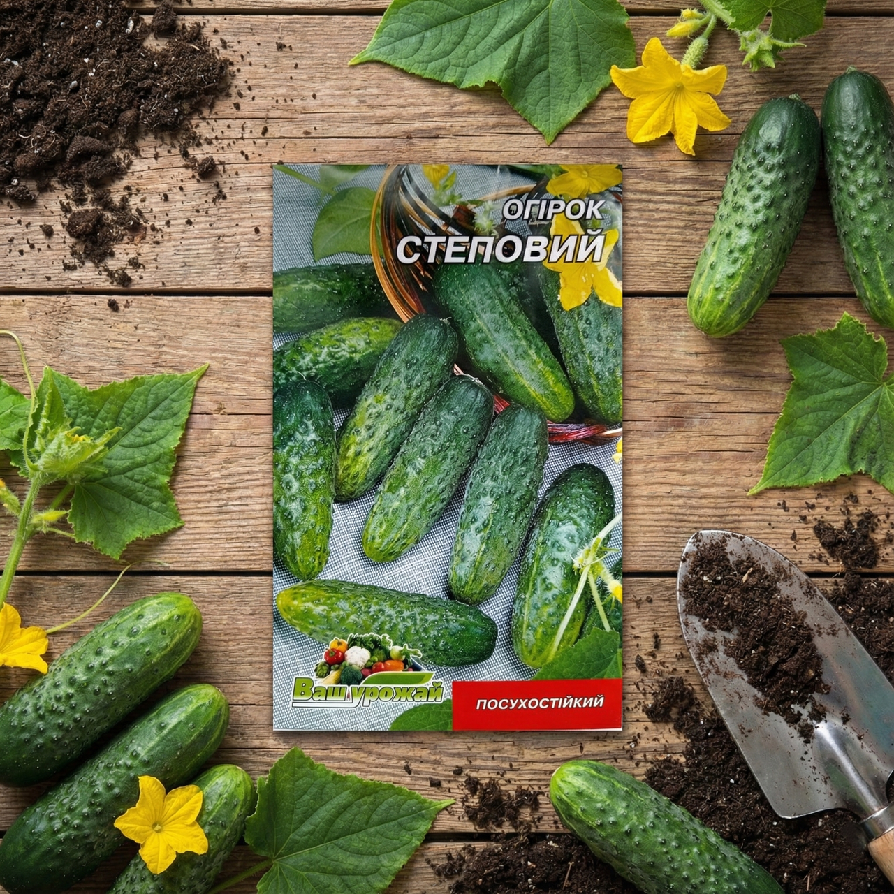 Огірок Степовий — насіння (2 г) — посухостійкий сорт для спекотного літа, фото 1