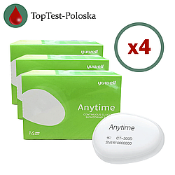 Сенсор для системи безперервного моніторингу глюкози CGM Yuwell CT 3 – 4 сенсори + 1 трансмітер