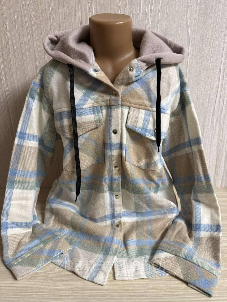 Сорочка світшот дитяча байкова стильна з капюшоном розмір 158, фото 1