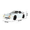 Моделька машини Mazda RX-7 в маштабі 1:24 зі світловими, звуковими ефектами та рухомими елементами, фото 5