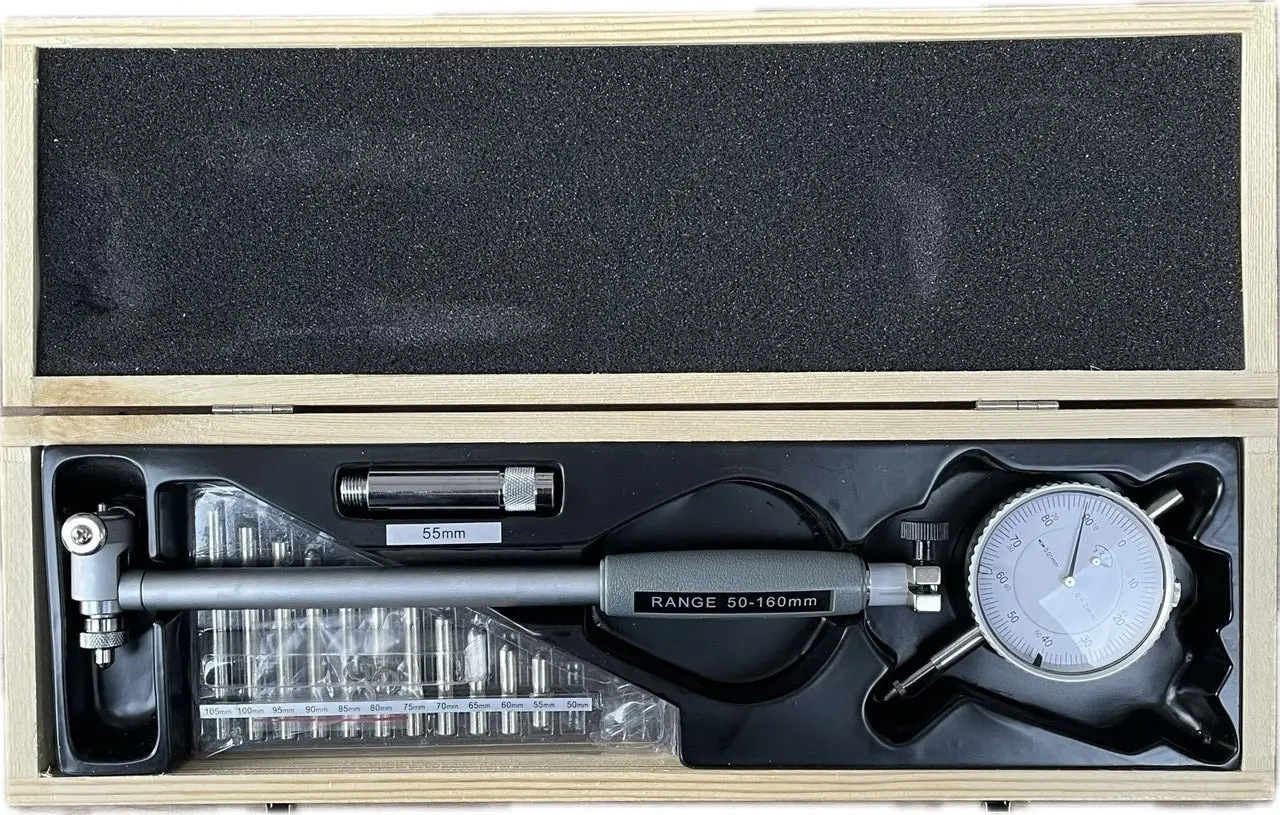 Нутромір індикаторний 50-160 мм 12 вставок НІ-160, фото 1
