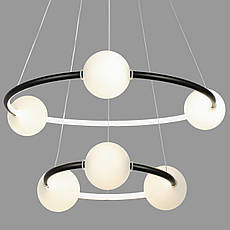 Підвісна led люстра 40W в чорному кольорі (84-1024 BK), фото 4