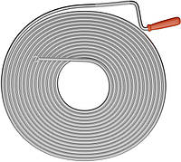 Трос для прочищення каналізації Relaxdays сталевий спіральний 15 м діаметр 10 мм