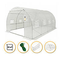 Садова теплиця парник LEOBRO Garden 12м2 White (LB-G104-WHT)