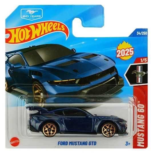 Машинка Хот Вілс 1:64 Ford Mustang GTD колекція Mustang 60 Hot Wheels Mattel JBB93