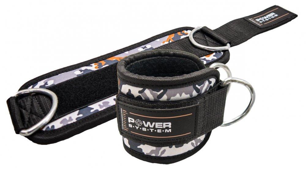 Манжети на щиколотку Power System PS-3470 Ankle Strap Camo Grey/Black, фото 1