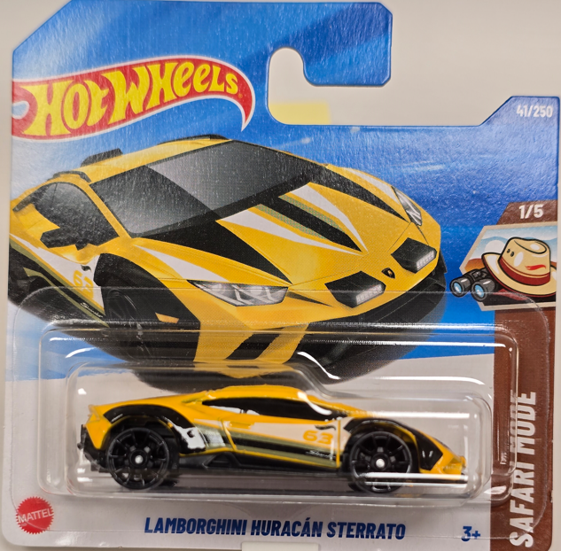 Машинка Хот Вілс 1:64 Lamborghini Huracan Sterrato колекція Safari Mode Hot Wheels Mattel JBB86