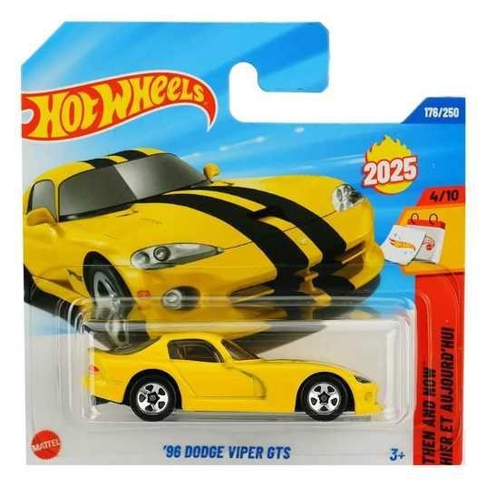 Машинка Хот Вілс 1:64 `96 Dodge Viper GTS колекція Then And Now Hot Wheels Mattel JBB95