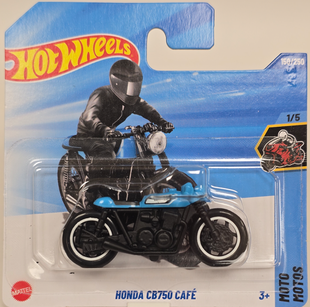 Мотоцикл Хот Вілс 1:64 Honda CB750 Café колекція Moto Hot Wheels Mattel JBB79