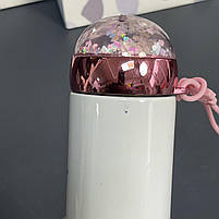 УЦІНКА! Термос "Зайчик з блискітками", 330 мл, Термос "Зайка" -20%, фото 3