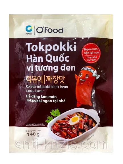 Tokpokki корейські зі смаком чорних бобів чачжан 140 г.