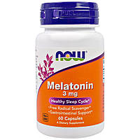 Мелатонін Now Foods MELATONIN 3 мг 60 капсул