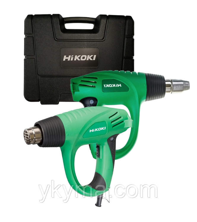 Будівельний фен HiKOKI (2000Вт / 2 режима / 450/600°C /  250/500 л/хв / кейс), фото 1