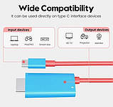 USB-адаптер Type C — 4K HDMI, кабель-перехідник для телевізійного режиму док-станції 4K, фото 3