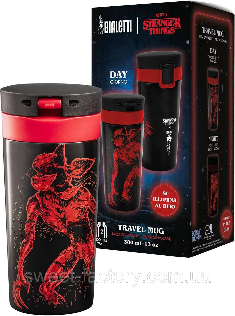 Термостакан Bialetti Travel Mug Stranger Things 380ml, фото 1