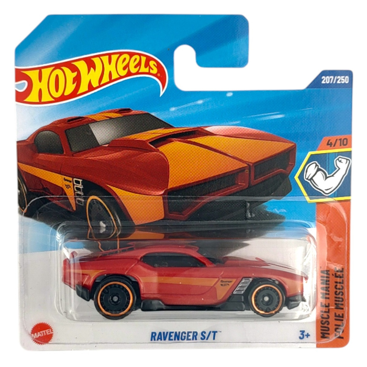 Машинка Хот Вілс 1:64 Ravenger S/T колекція Muscle Mania Hot Wheels Mattel JBC14