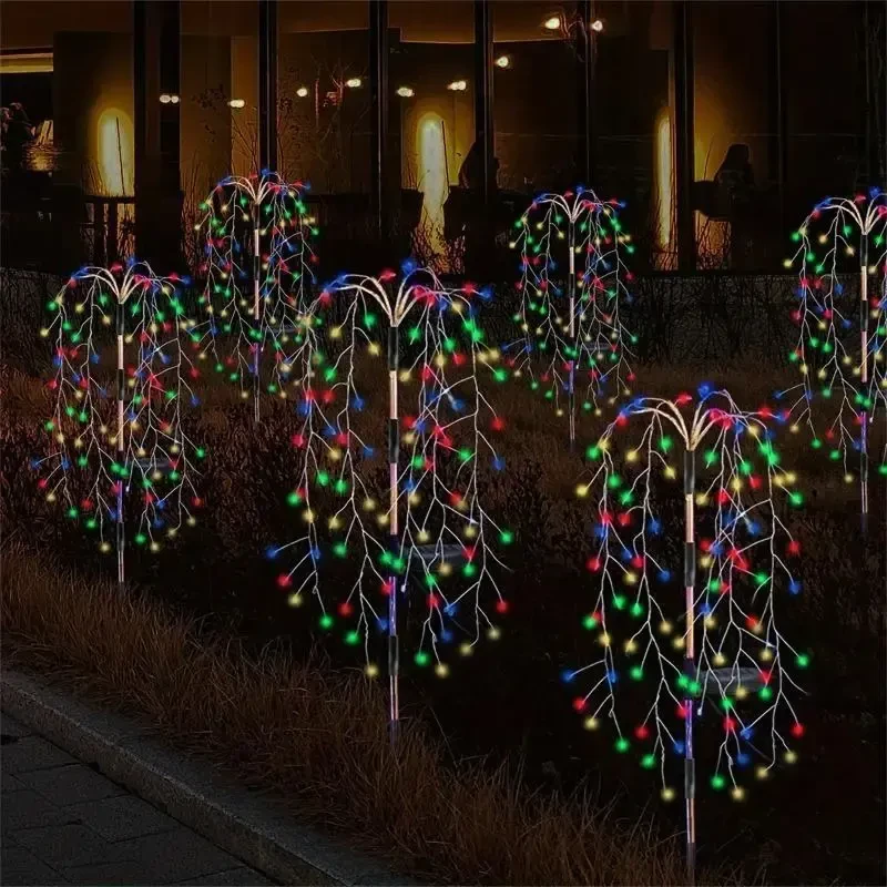 Садовий світильник "Іва" на сонячній батареї, комплект із 2х штук (SFK-46)