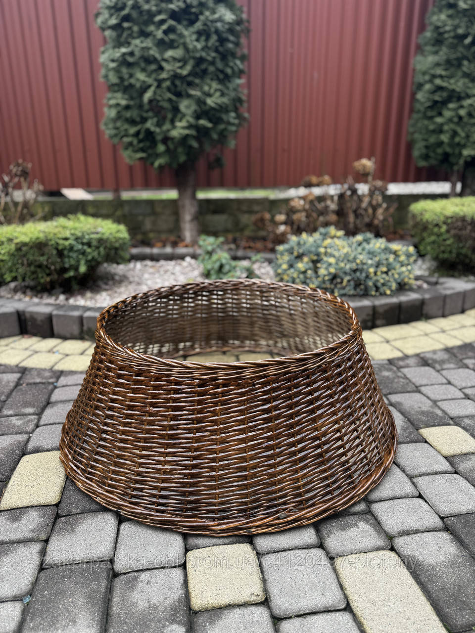Корзинка під ялинку у темному кольорі D-80, фото 1