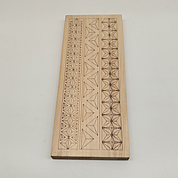 Доска из липы с чертежом 30×12×1,7 сантиметров, заготовка
